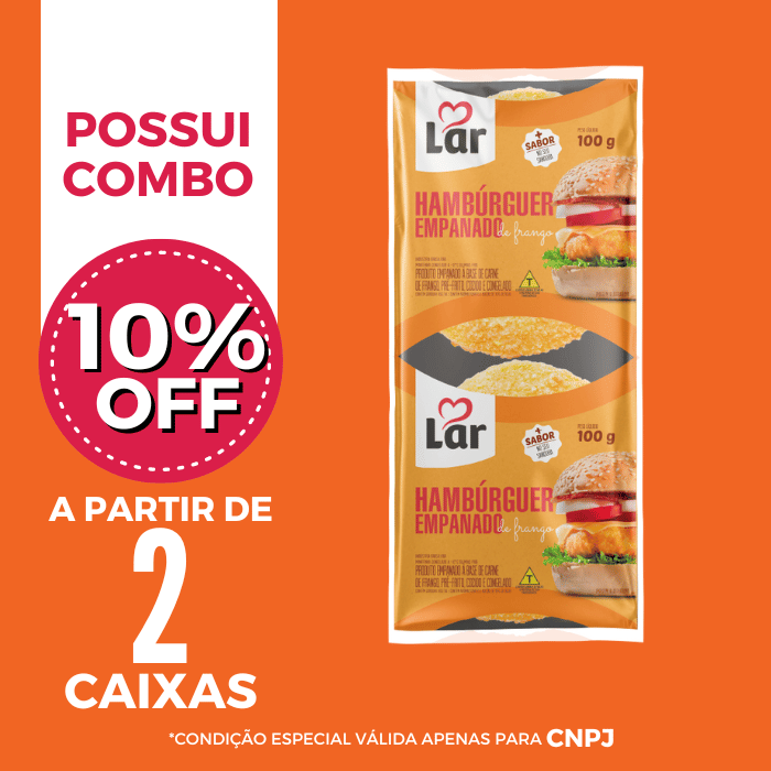 Hamburguer Emp de Frango Cong 100g - Lar